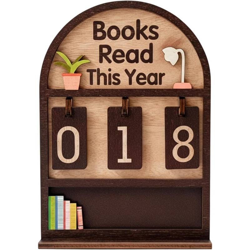 Wooden Reading Progress Tracker – Varitino